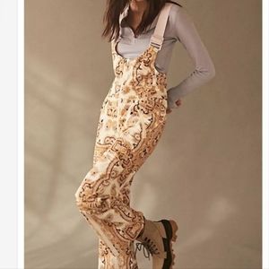 Free People Alpine Glow Snow Bib Overalls